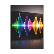 Neon Equalizer Light Spectrum Wall Art & Canvas Print