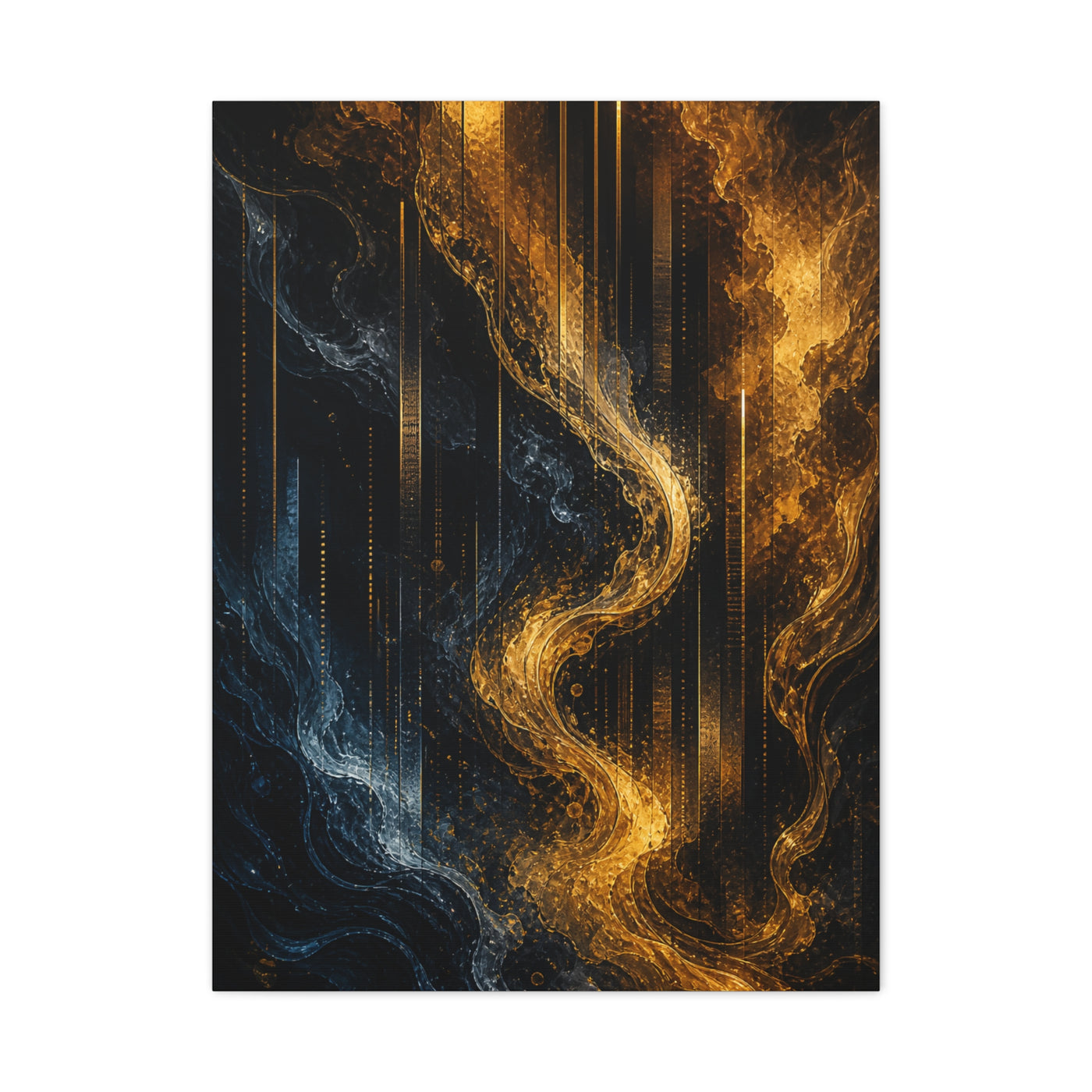 Liquid Gold Abstract Bar Atmosphere Wall Art & Canvas Print
