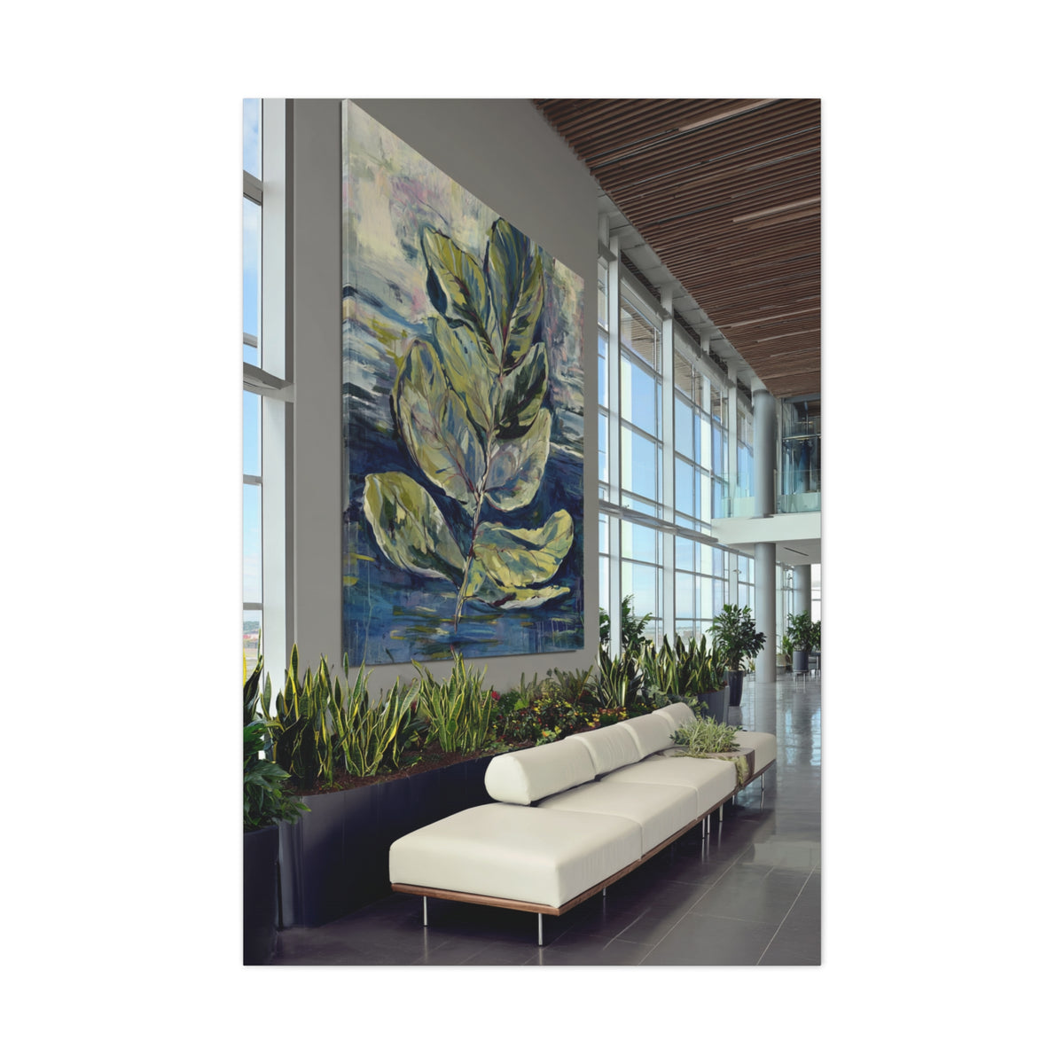 Botanical Biophilic Corporate Reception Wall Art & Canvas Print