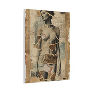 Mixed Media Collage Figure Wall Art & Canvas Print