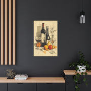 Minimalist Line Art Dining Still Life Wall Art & Canvas Print