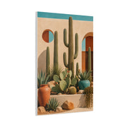 Desert Modern Cactus Garden Southwest Wall Art & Canvas Print