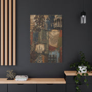 Vintage French Quarter Collage Composition Wall Art & Canvas Print