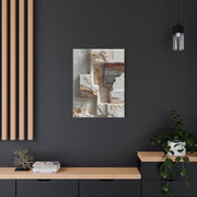 Minimal Plaster Block Assemblage Wall Art & Canvas Print