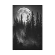Moonlit Pine Forest Mystical Night Trees Wall Art & Canvas Print
