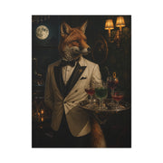 Fox Cocktail Waiter Speakeasy Wall Art & Canvas Print
