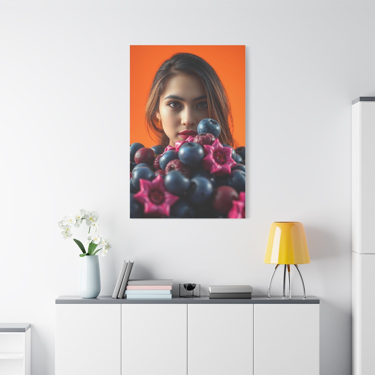 Vision Blush and Blueberry Art Art Wall Art & Canvas Print