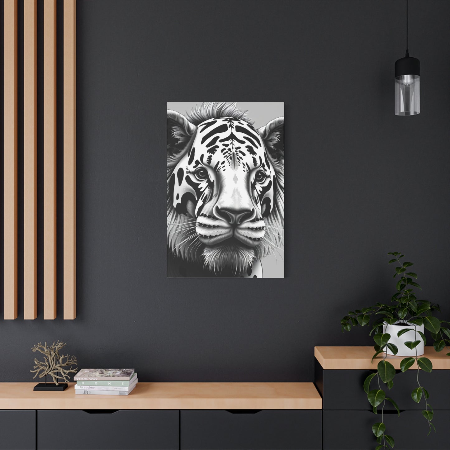 Black and White Illustrations Art Supreme Canvas Wall Art & Canvas Print