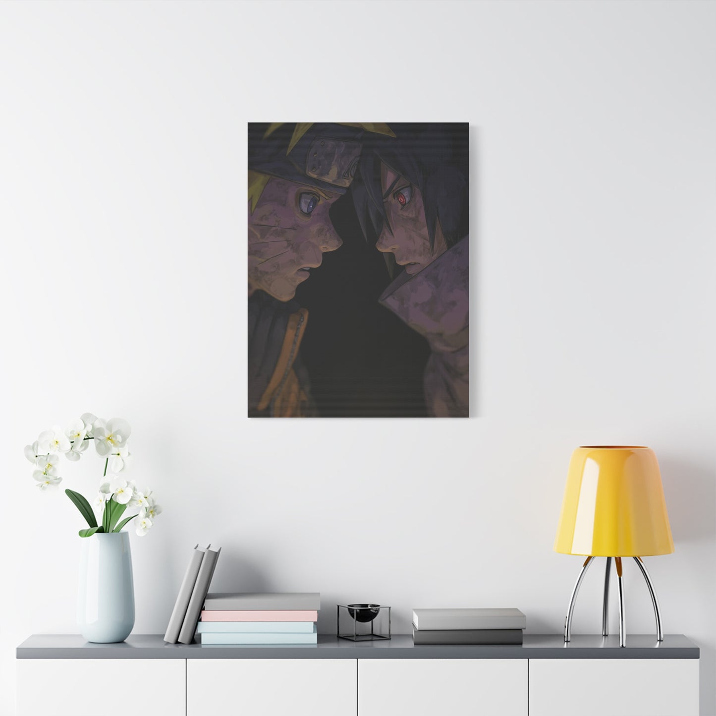 Naruto Uzumaki vs Sasuke Uchiha Final Stare Down Wall Art & Canvas Print