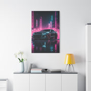 Chevrolet Camaro ZL1 1LE Neon City Background Wall Art & Canvas Prints