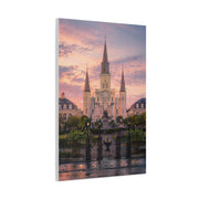St. Louis Cathedral Sunrise Square Wall Art & Canvas Print