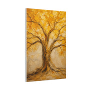 Impasto Golden Tree of Life Texture Wall Art & Canvas Print