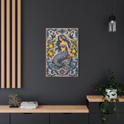 Sicilian Majolica Mermaid Tile Wall Art & Canvas Print