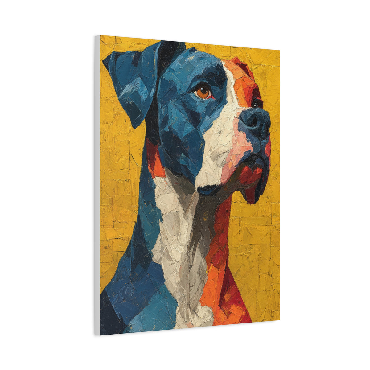 Boxer Abstract Color Portrait Wall Art & Canvas Print