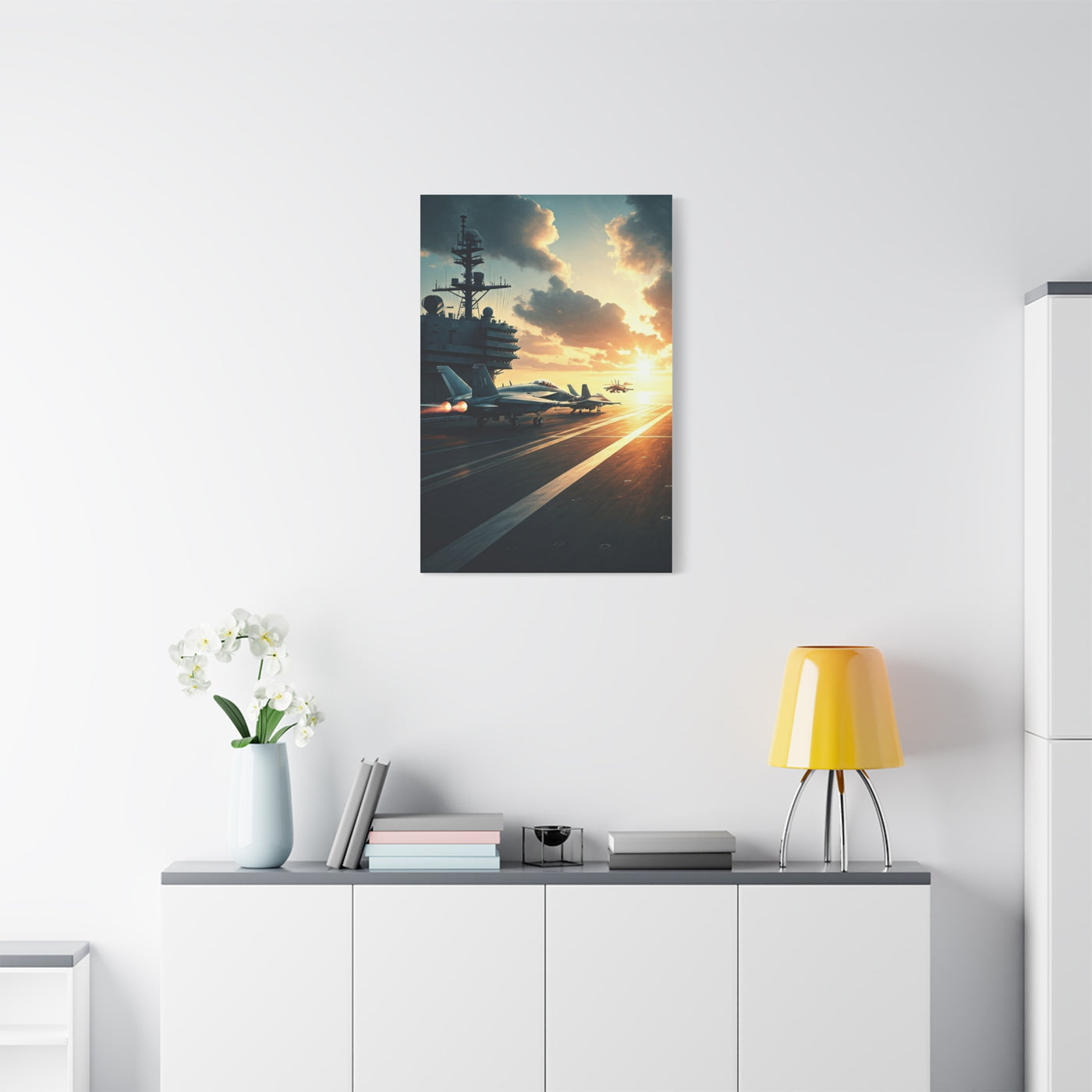 Aircraft Carrier Launch Mission Wall Art & Canvas Prints