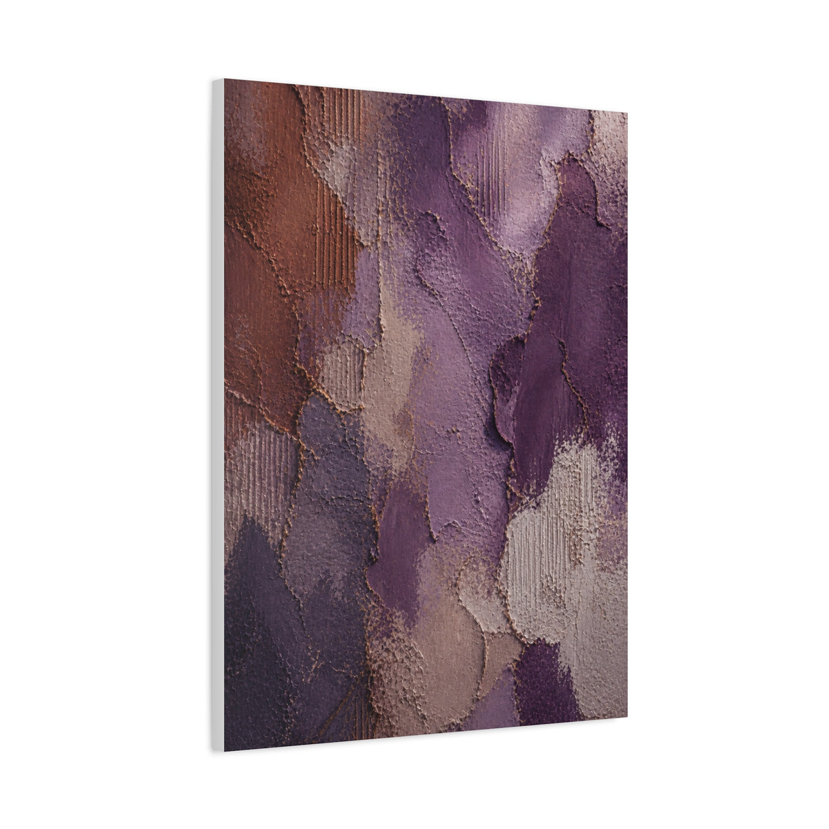 Wabi-Sabi Plum Texture Abstraction Wall Art & Canvas Print