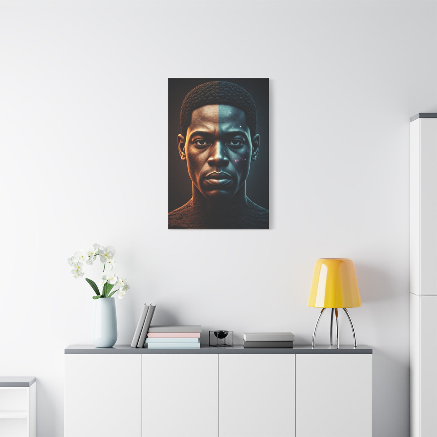 Dual Eclipse Identity Abstract Wall Art & Canvas Prints