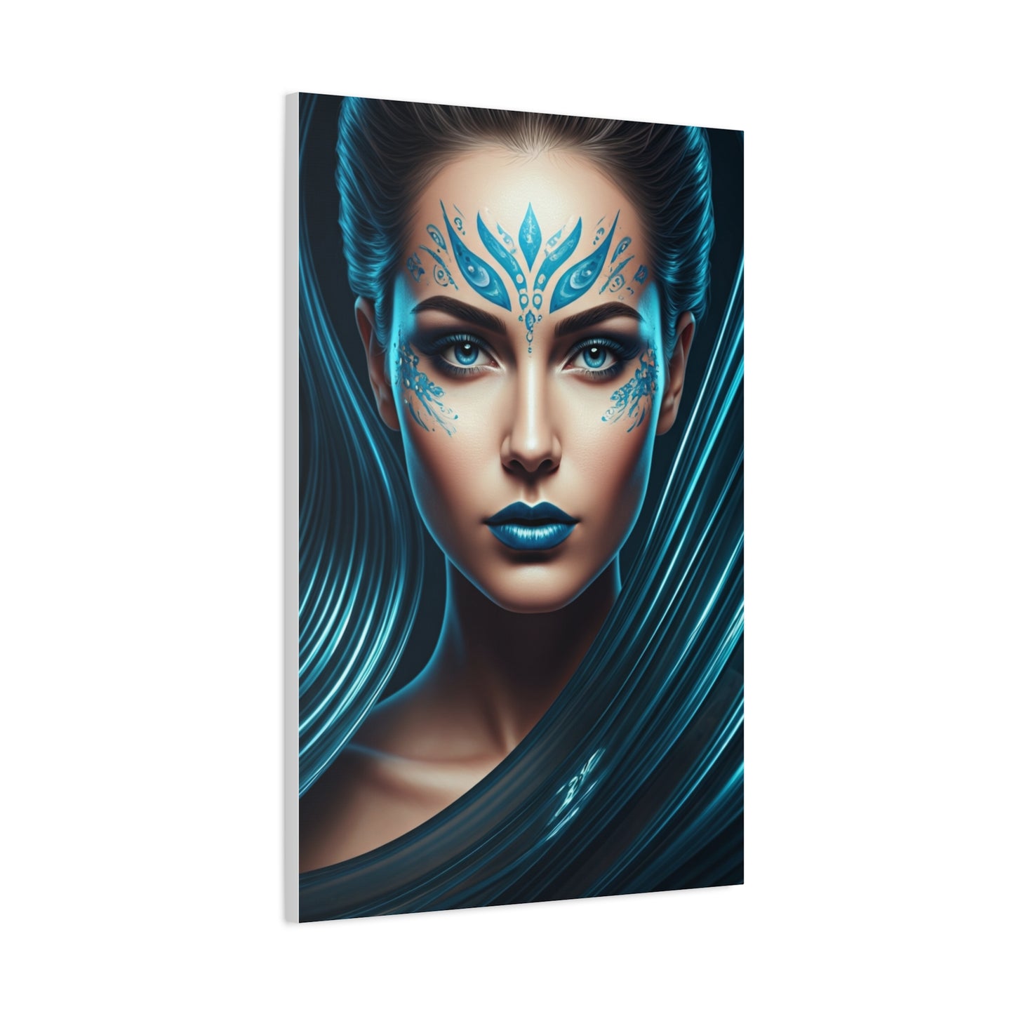 Mythic Blue Empress Portrait Wall Art & Canvas Prints