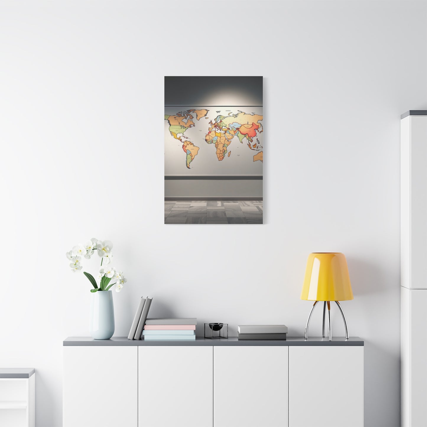 Elite World Map Art Vision Wall Art & Canvas Print