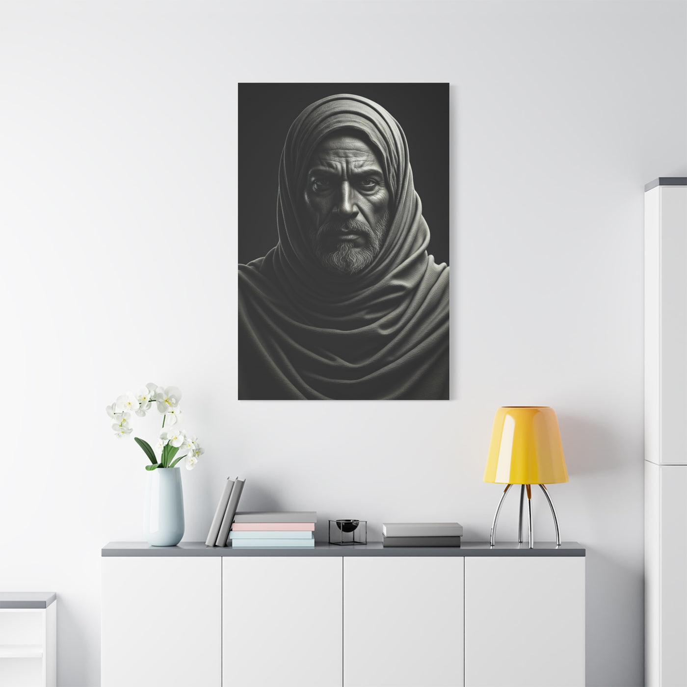 Silent Strength Black & White Elder Portrait Wall Art & Canvas Prints