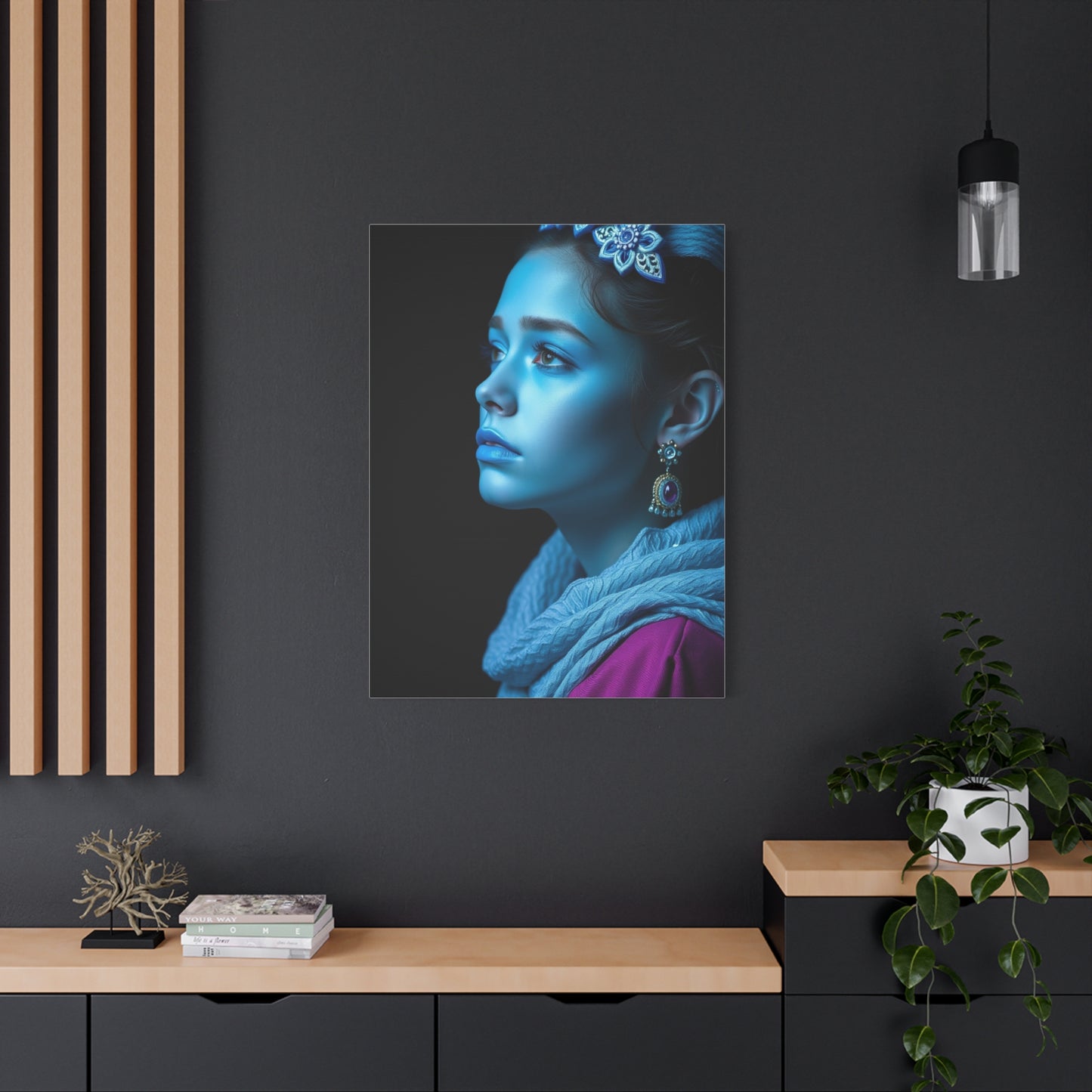 Aqua Tranquility Canvas Wall Art & Canvas Print