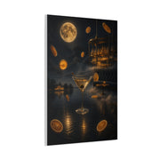Surreal Moonlit Martini Dreamscape Wall Art & Canvas Print