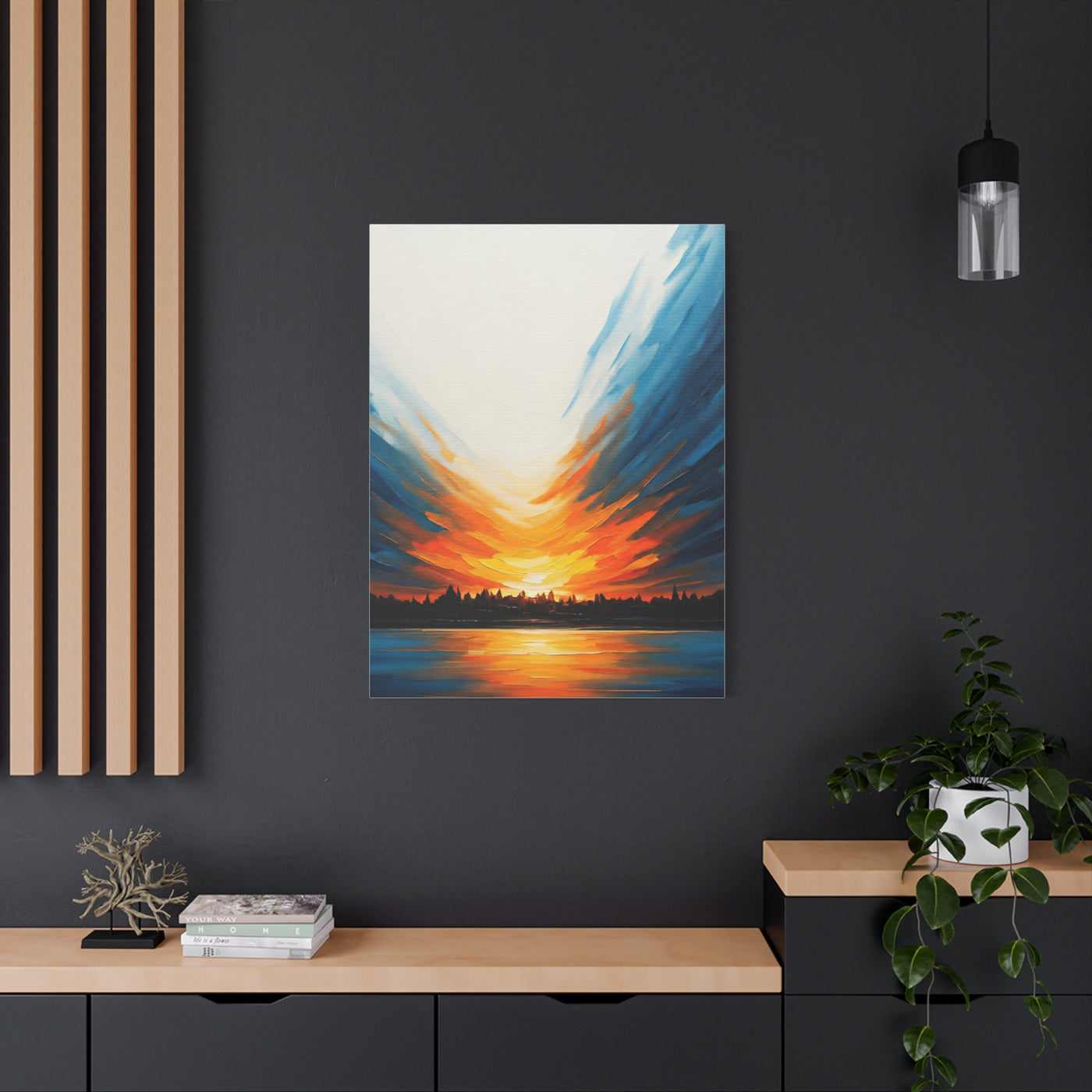 Radiant Sunset Reflection Wall Art & Canvas Prints