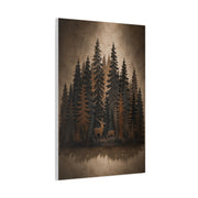 Forest Wildlife Silhouette Scene Trees Wall Art & Canvas Print