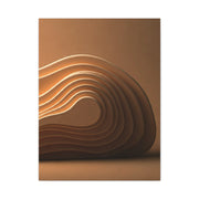 Sculpted Bronze Wave Statement Wall Art & Canvas Prints