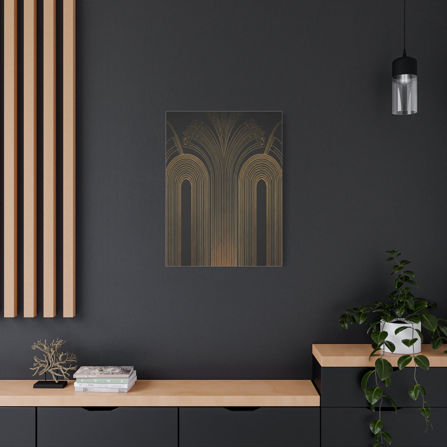 Golden Archway Symphony Art Deco Wall Art & Canvas Prints
