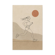 Scandinavian Runner Line Art Sports Wall Art & Canvas Print