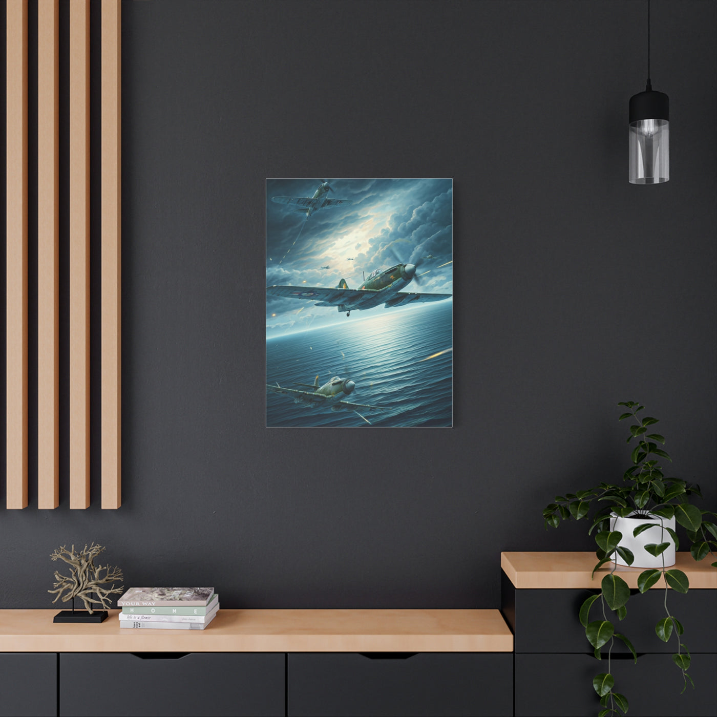 Storm Skies Aerial Battle Flight Wall Art & Canvas Prints  .