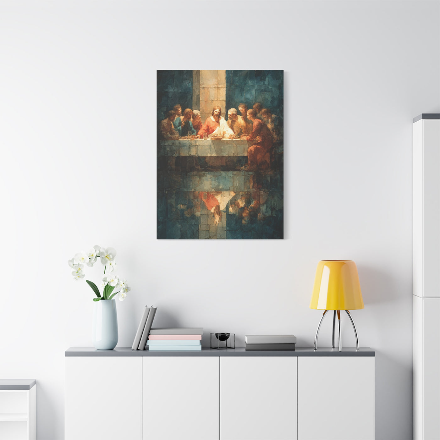 The Last Supper Contemporary Sacred Scene Wall Art & Canvas Print