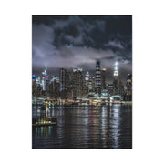 New York City Skyline at Night Wall Art & Canvas Print