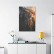 Misty Pine Forest Sunrise Depth Trees Wall Art & Canvas Print