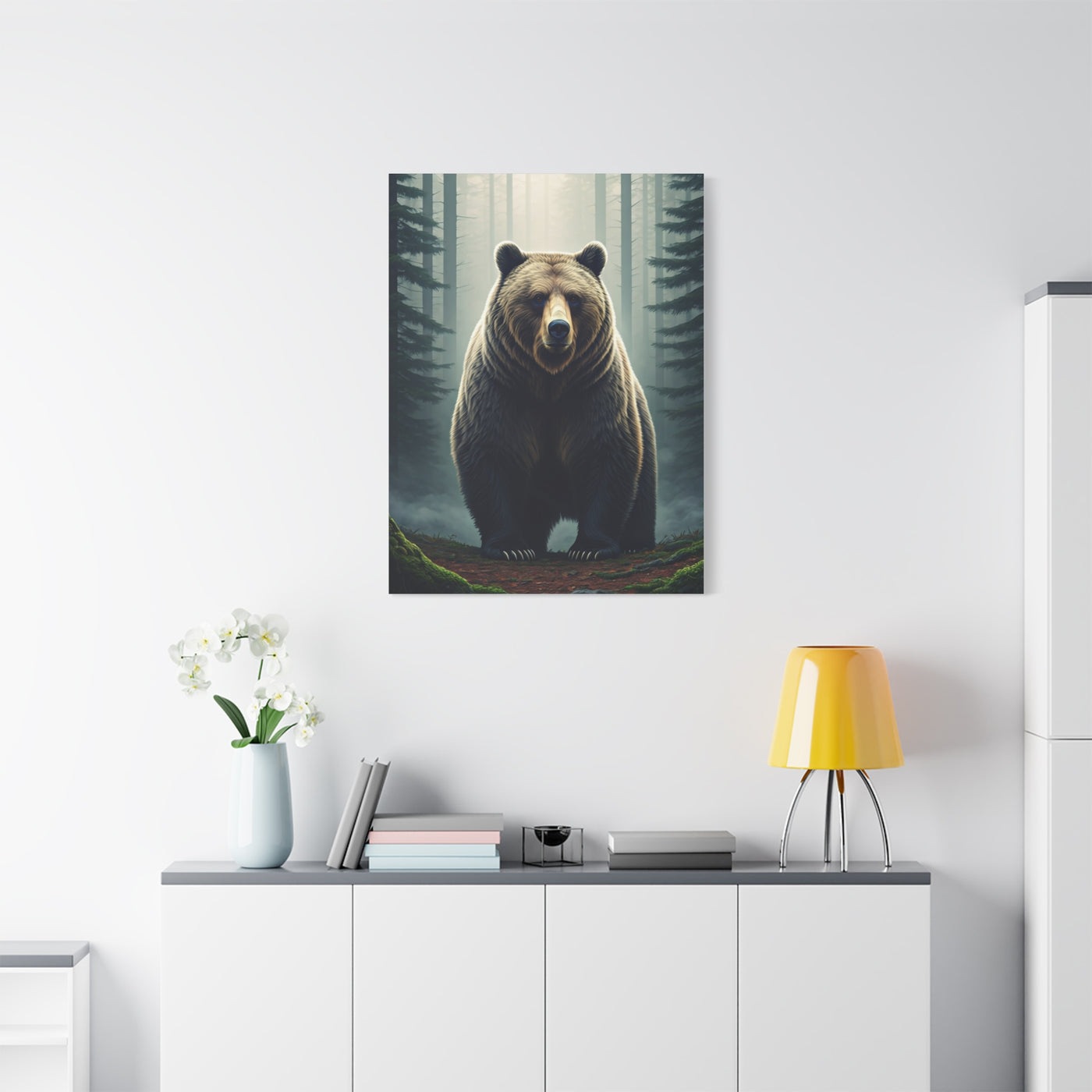 Majestic Forest Grizzly Bear Wall Art & Canvas Prints