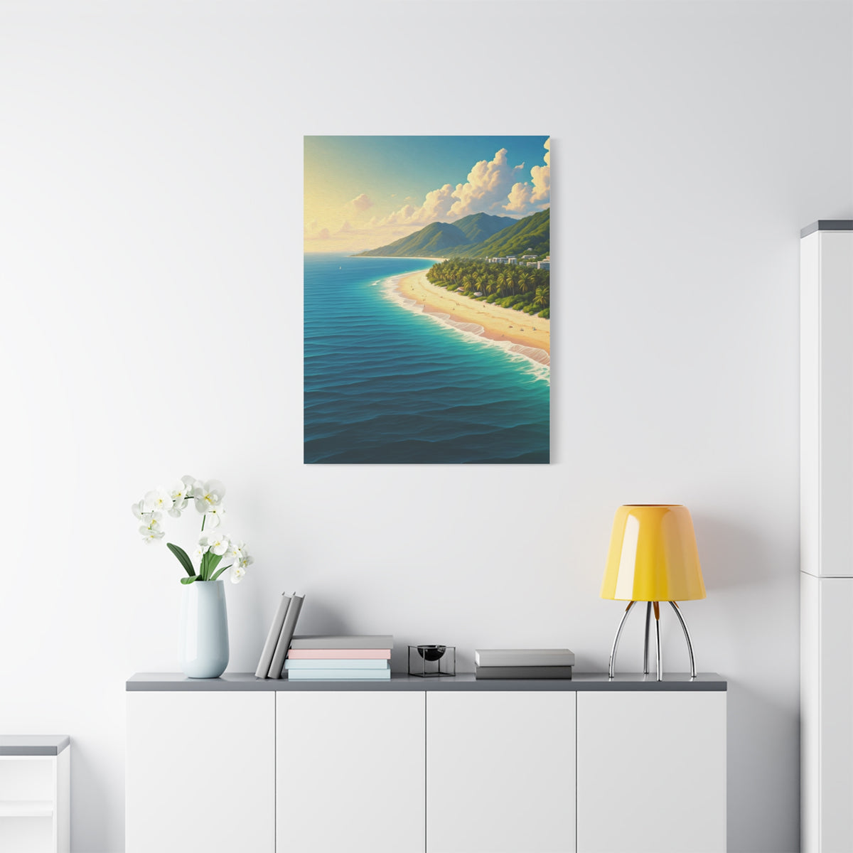 Sunlit Island Shore Retreat Wall Art & Canvas Prints