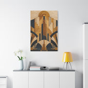 Art Deco Textile Geometric Tapestry Wall Art & Canvas Print