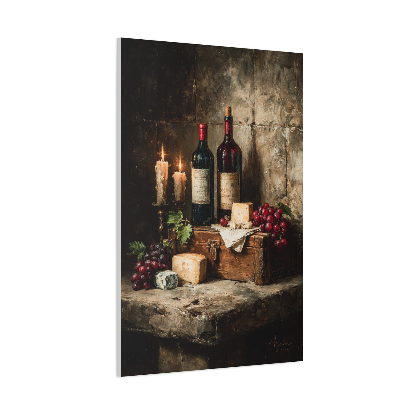 Vintage Wine Cellar Still Life Wall Art & Canvas Print