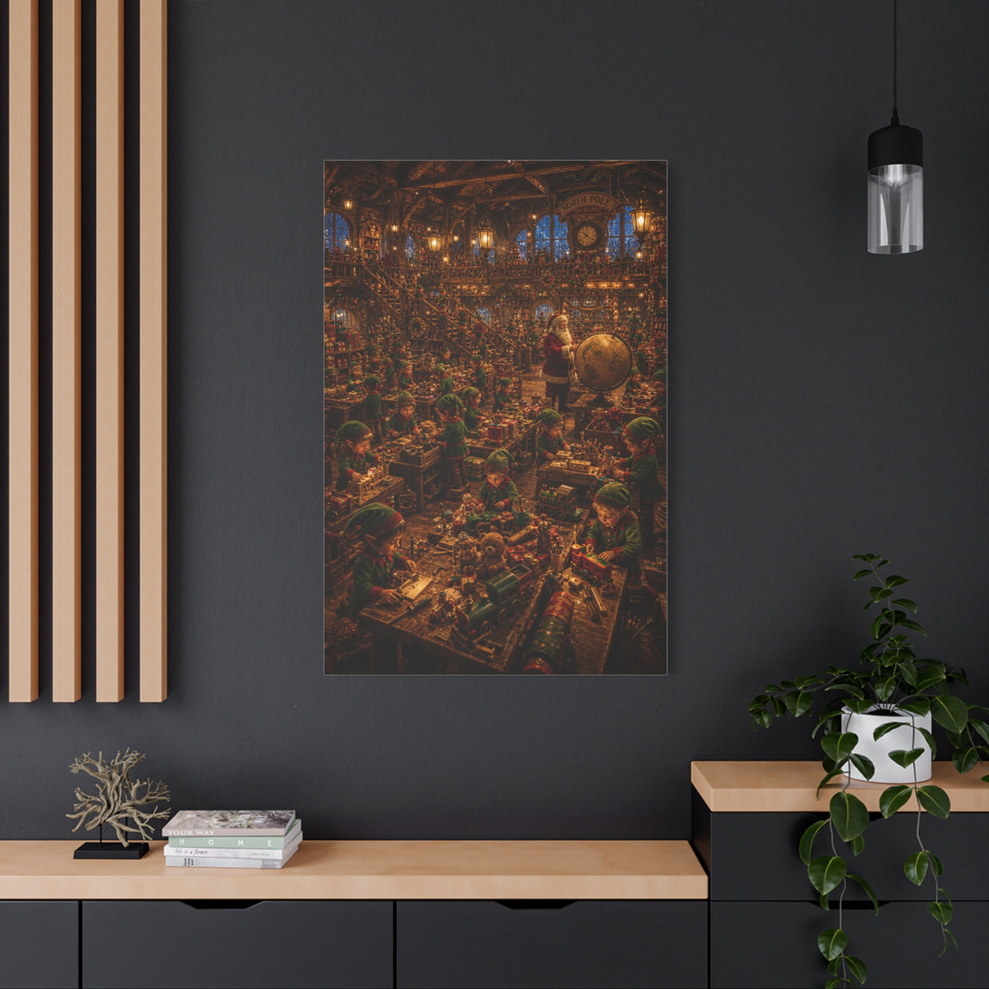 Grand North Pole Workshop Wall Art & Canvas Print