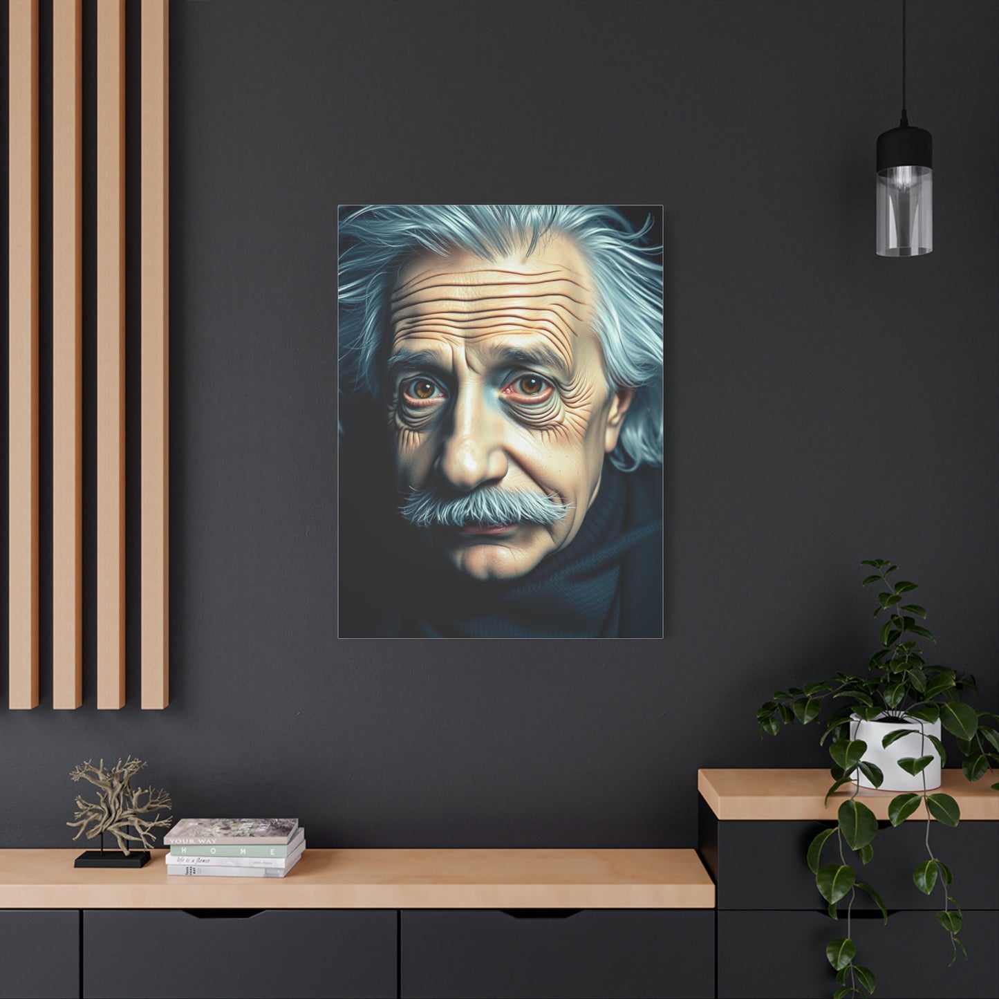Albert Einstein Art Refined Canvas Wall Art & Canvas Print