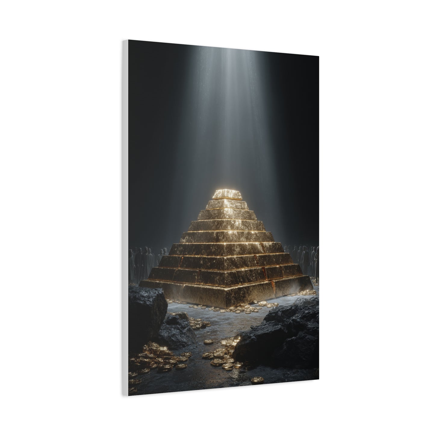 Monumental Gold Pyramid Treasury Wall Art & Canvas Print