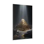 Monumental Gold Pyramid Treasury Wall Art & Canvas Print