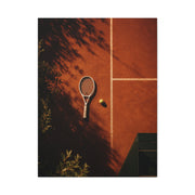 Clay Court Minimal Tennis Sports Wall Art & Canvas Print