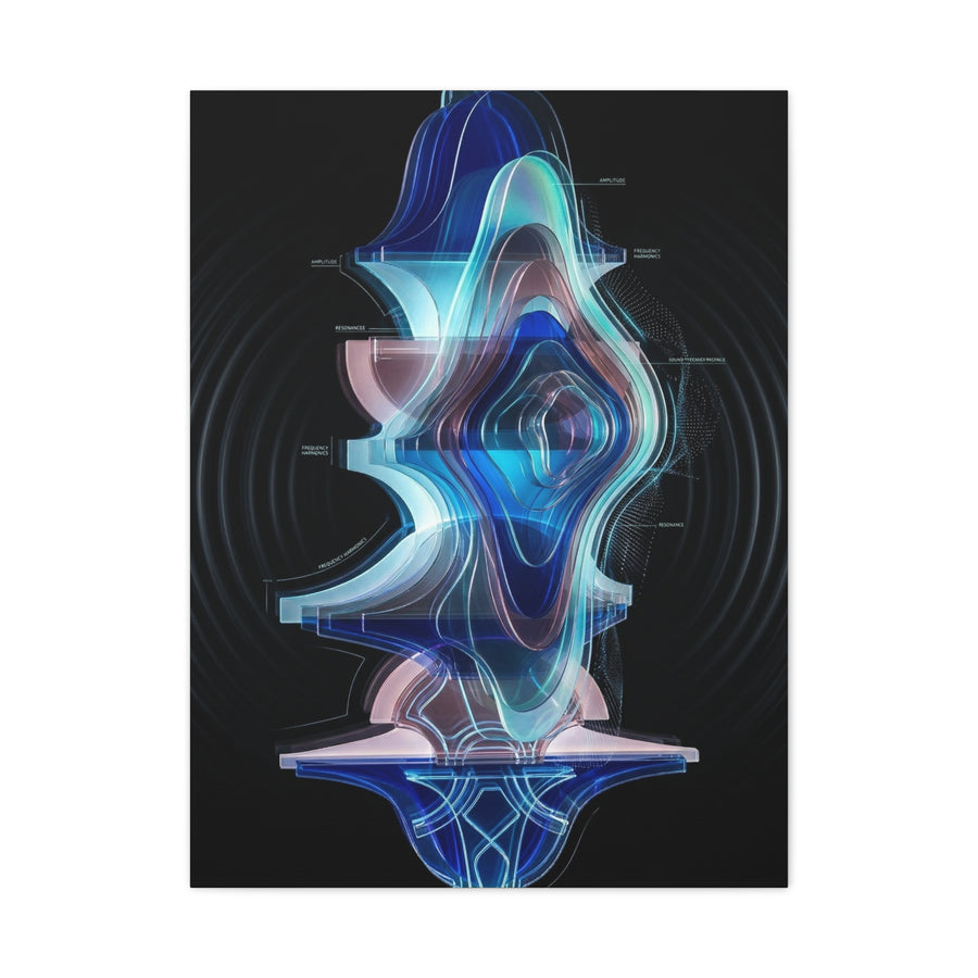 Futuristic Soundform Resonance Wall Art & Canvas Print