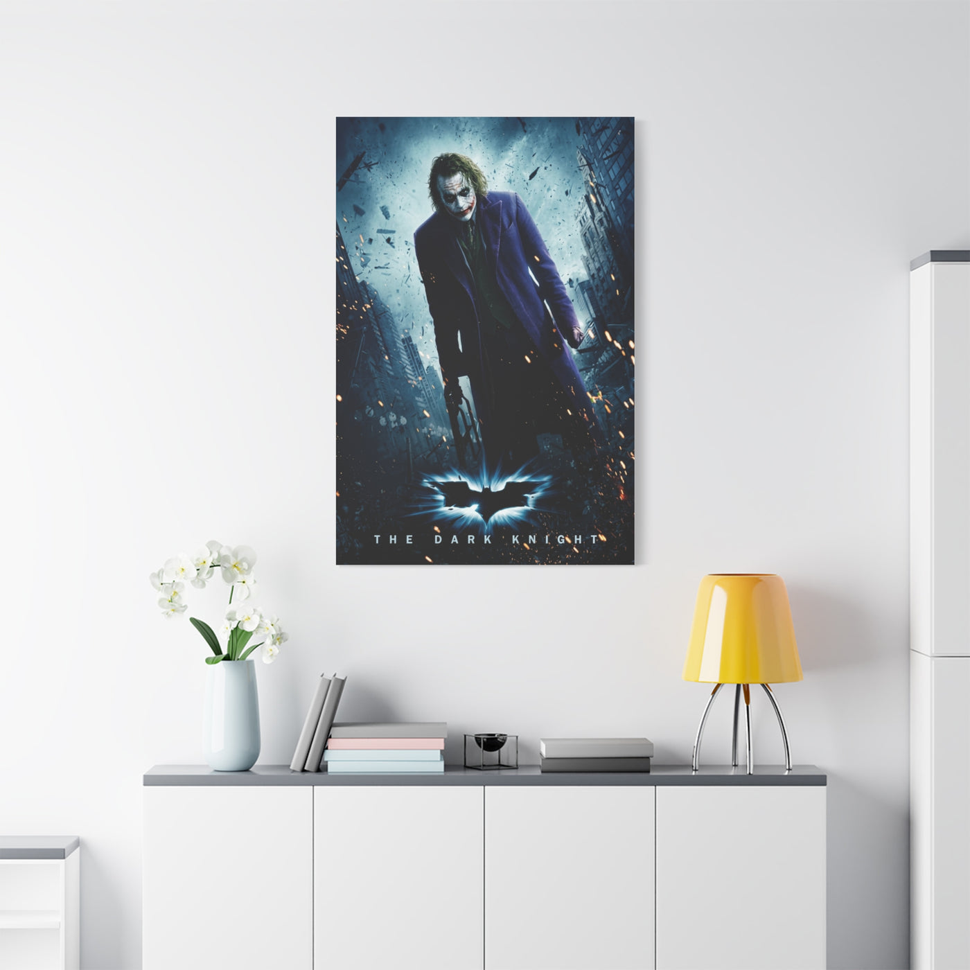 The Dark Knight The Joker Movie Poster Wall Art & Canvas Print