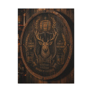 Bourbon Barrel Crest Wall Art & Canvas Print