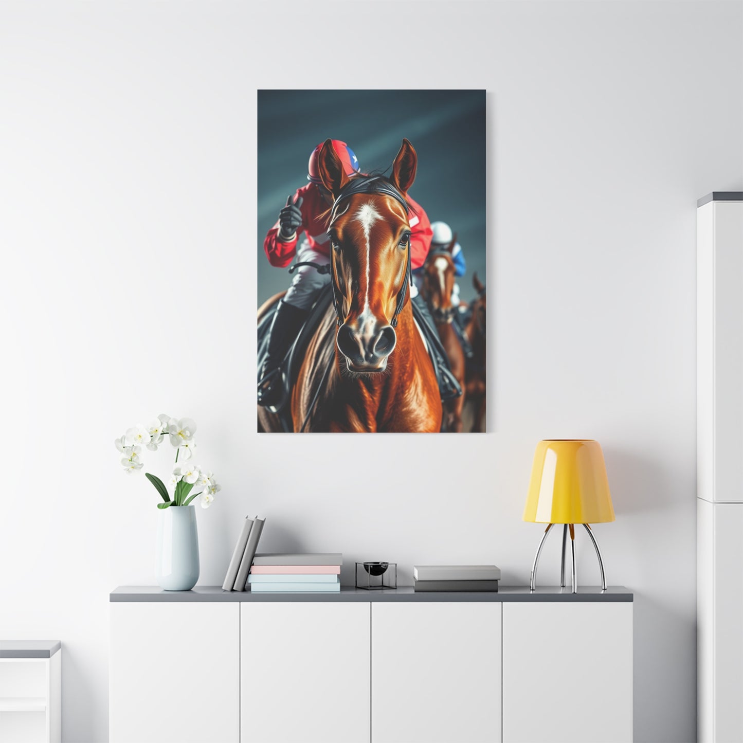 Horse Racing Art Refined Canvas Wall Art & Canvas Print