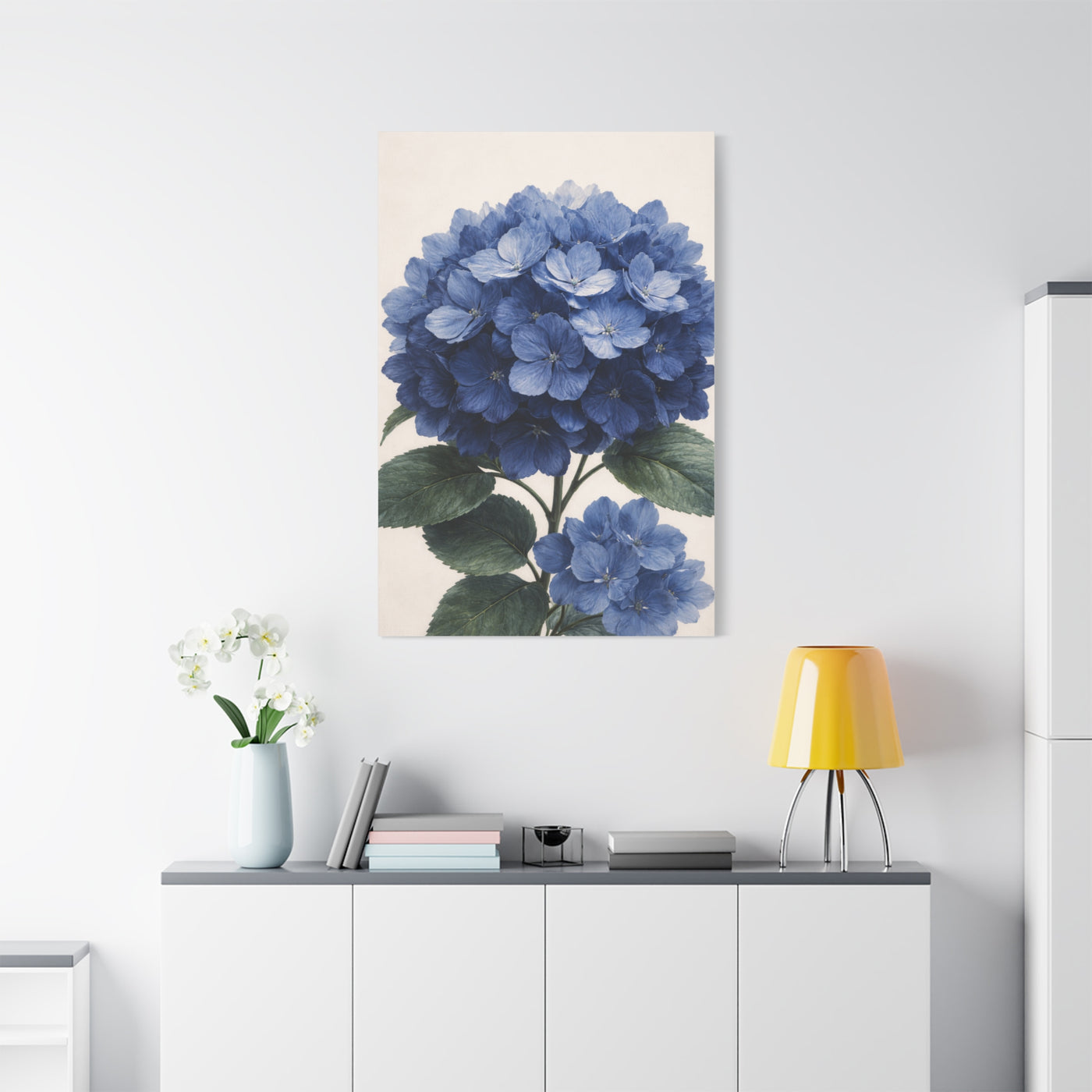 Indigo Hydrangea Bloom Wall Art & Canvas Print