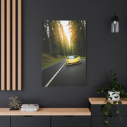 Lamborghini Gallardo Forest Road Charge Wall Art & Canvas Prints